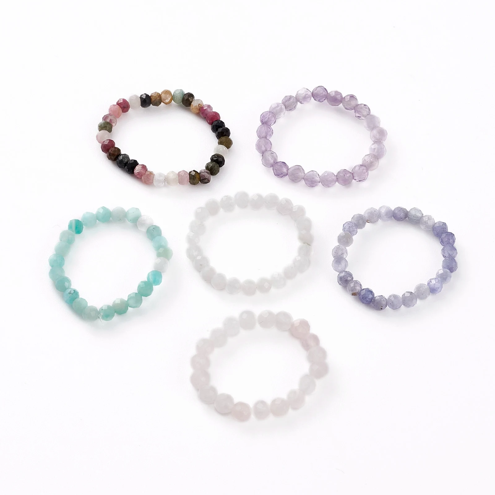 10pcs Rings for Women Handmade Natural Amethysts Tourmalines Stone Rings Bead Stretch Finger Rings Party Jewelry US Size 8
10pcs Rings for Women Handmade Natural Amethysts Tourmalines Stone Rings Bead Stretch Finger Rings Party Jewelry US Size 8