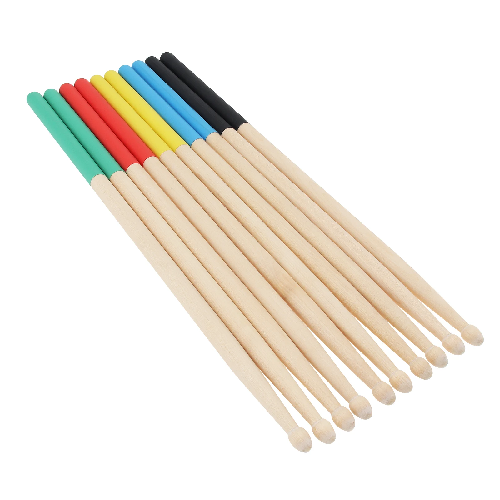 

1 Pair Non Slip 5A Multiple Color Maple Drumsticks for Kids Students / Adults / Beginners, Wood Drum Sticks 5 Colors Optional
