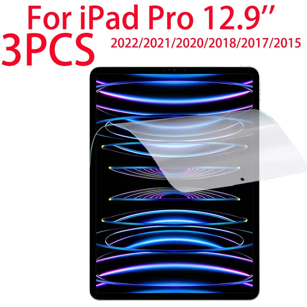 Мягкая ПЭТ-пленка для защиты экрана для Apple iPad Pro 12,9 дюйма 2022 2021 2020 2018 2017 2015 планшета PT мягкая защитная пленка 3 упаковки
Мягкая ПЭТ-пленка для защиты экрана для Apple iPad Pro 12,9 дюйма 2022 2021 2020 2018 2017 2015 планшета PT мягкая защитная пленка 3 упаковки