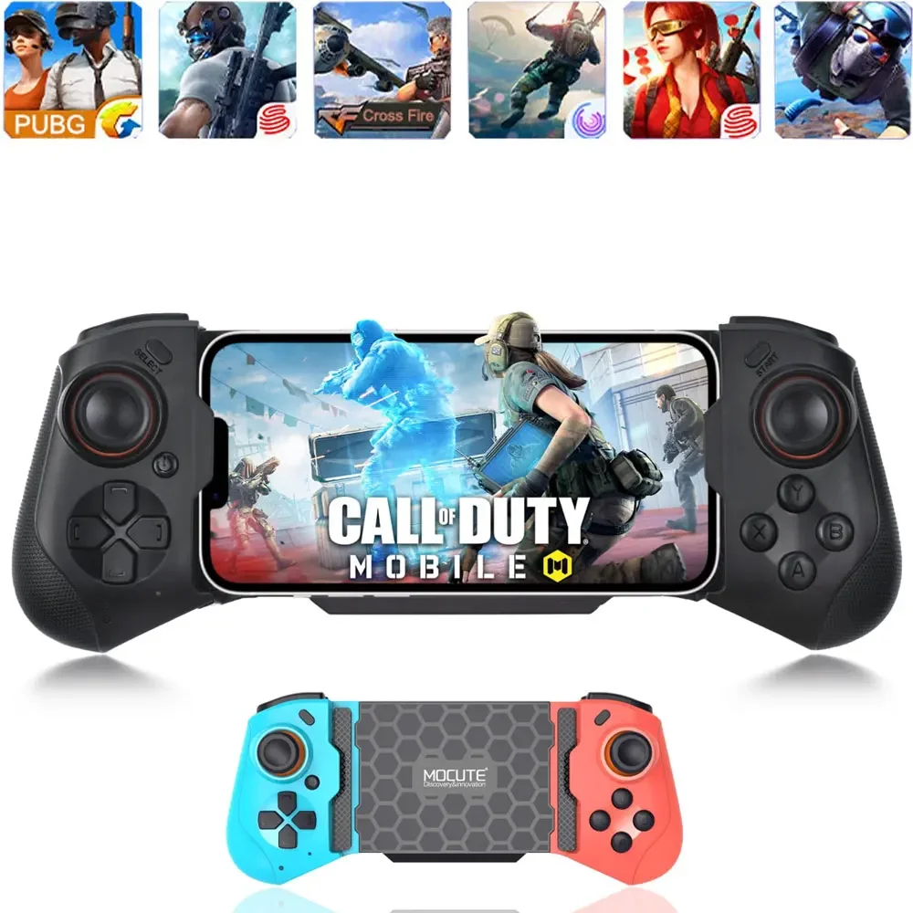 

Mobile Phone PUBG Wireless Game Controller for iPhone Control Trigger Gamepad for Android Smartphone Telescopic Gaming Joystick