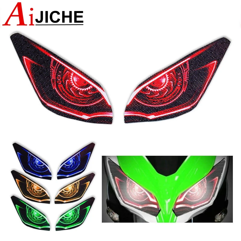 

Motorcycle 3D Front Fairing Headlight Stickers Guard Head Light Protection Sticker For YAMAHA MT-09 Tracer MT09 MT 09 2016-2019