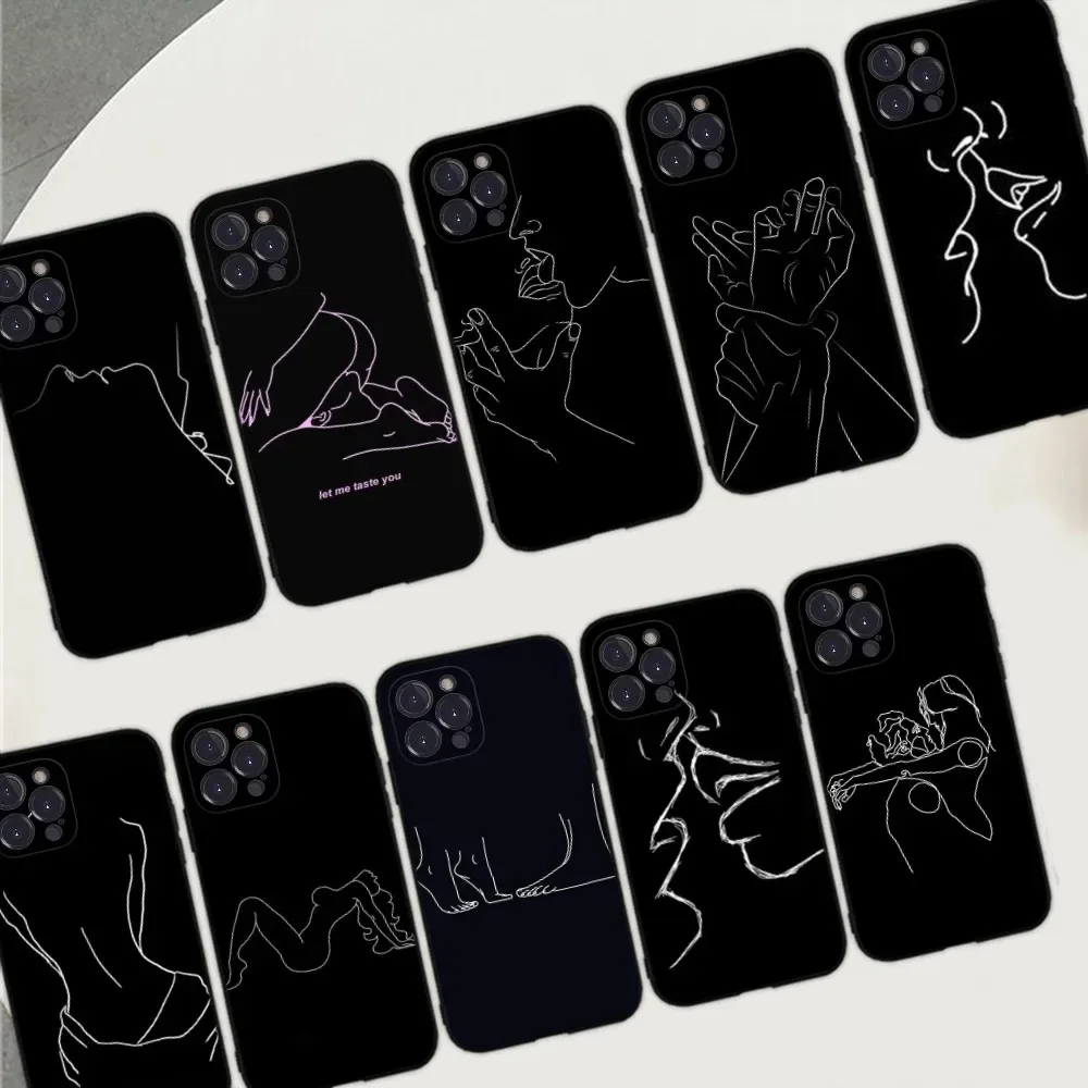 Sexy Line Art Drawing Case Phone Case For iPhone 11 12 13 14 15 16 Pro Max 7 8 Mini Plus SE X XS XR Funda Telefoonhoesje Sexy Line Art Drawing Case Phone Case For iPhone 11 12 13 14 15 16 Pro Max 7 8 Mini Plus SE X XS XR Funda Telefoonhoesje