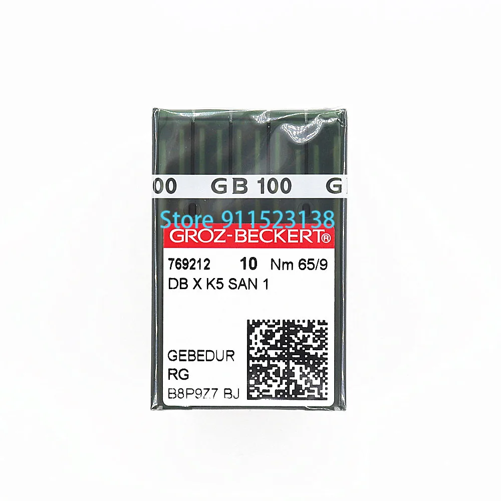 

100 Pcs Groz Beckert Golden Embroidery Needle RG DB X K5 SAN 1 GEBEDUR Nm 65/9 For Tajima Barudan SWF China Embroidery Machine