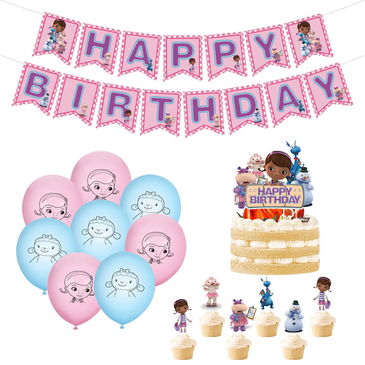 Pink Toy Little Doctor Cartoon Birthday Party Supplies Disposable Cake Decorating Latex Balloon Banner Baby Shower Kid Girl Gift
Pink Toy Little Doctor Cartoon Birthday Party Supplies Disposable Cake Decorating Latex Balloon Banner Baby Shower Kid Girl Gift