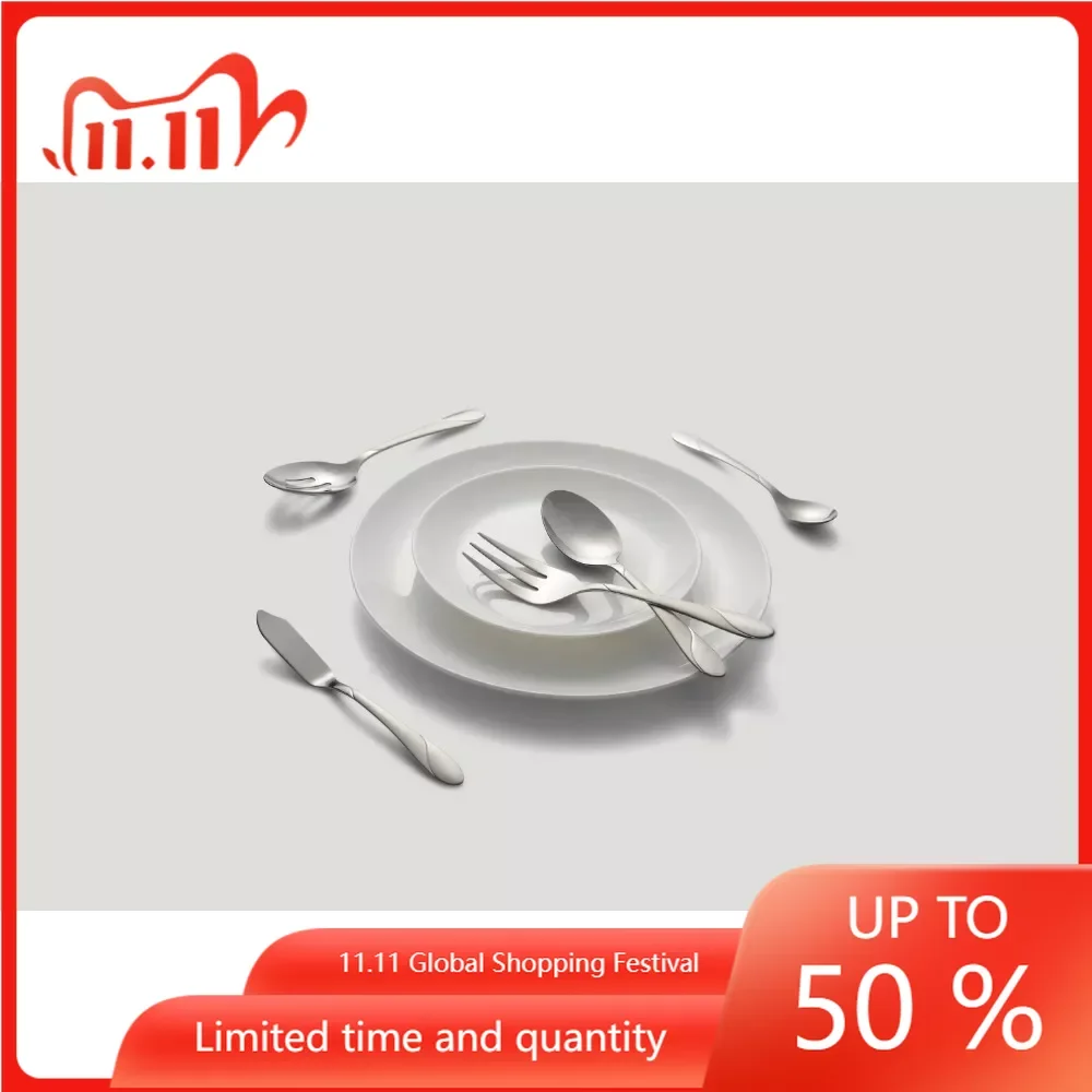 Swirl Sand 89-Piece Flatware Set With 5-Piece Hostess Set Full Tableware Service Utensils for Kitchen Cutlery Table Forks Knife
Swirl Sand 89-Piece Flatware Set With 5-Piece Hostess Set Full Tableware Service Utensils for Kitchen Cutlery Table Forks Knife