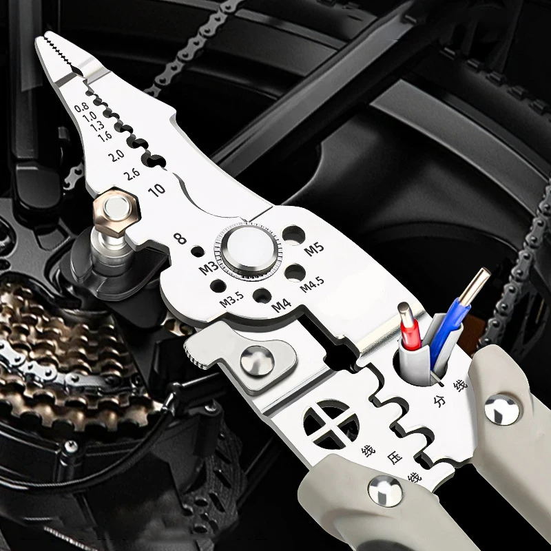 Crimper Cable Cutter Adjustable Automatic Wire Stripper Multifunctional Stripping Crimping Pliers Terminal Hand Tool
Crimper Cable Cutter Adjustable Automatic Wire Stripper Multifunctional Stripping Crimping Pliers Terminal Hand Tool