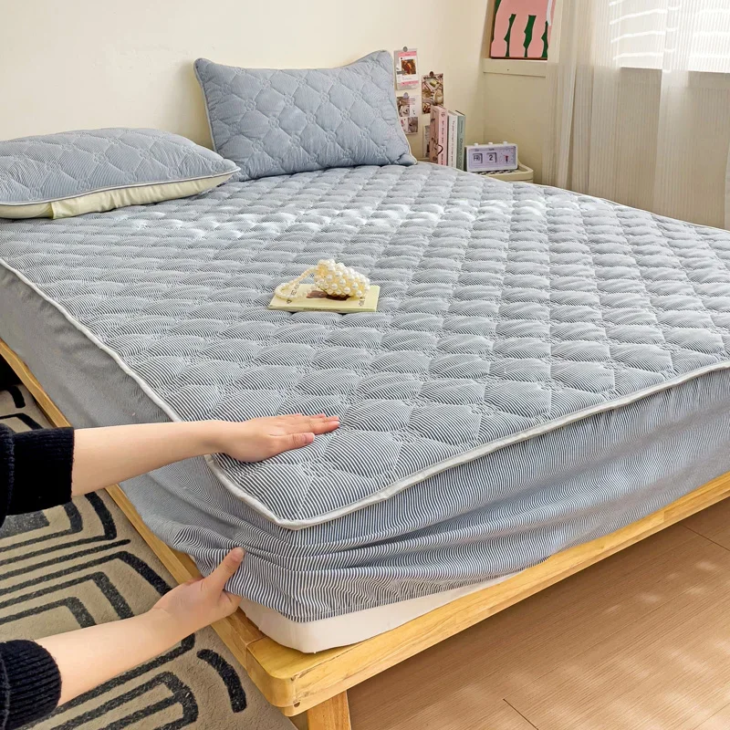 Mattress Cover Solid Color Bed Linen Elastic Bed Cover Soft Mattress Protector Bedspread yatak örtüsü (No Pillowcase)
Mattress Cover Solid Color Bed Linen Elastic Bed Cover Soft Mattress Protector Bedspread yatak örtüsü (No Pillowcase)