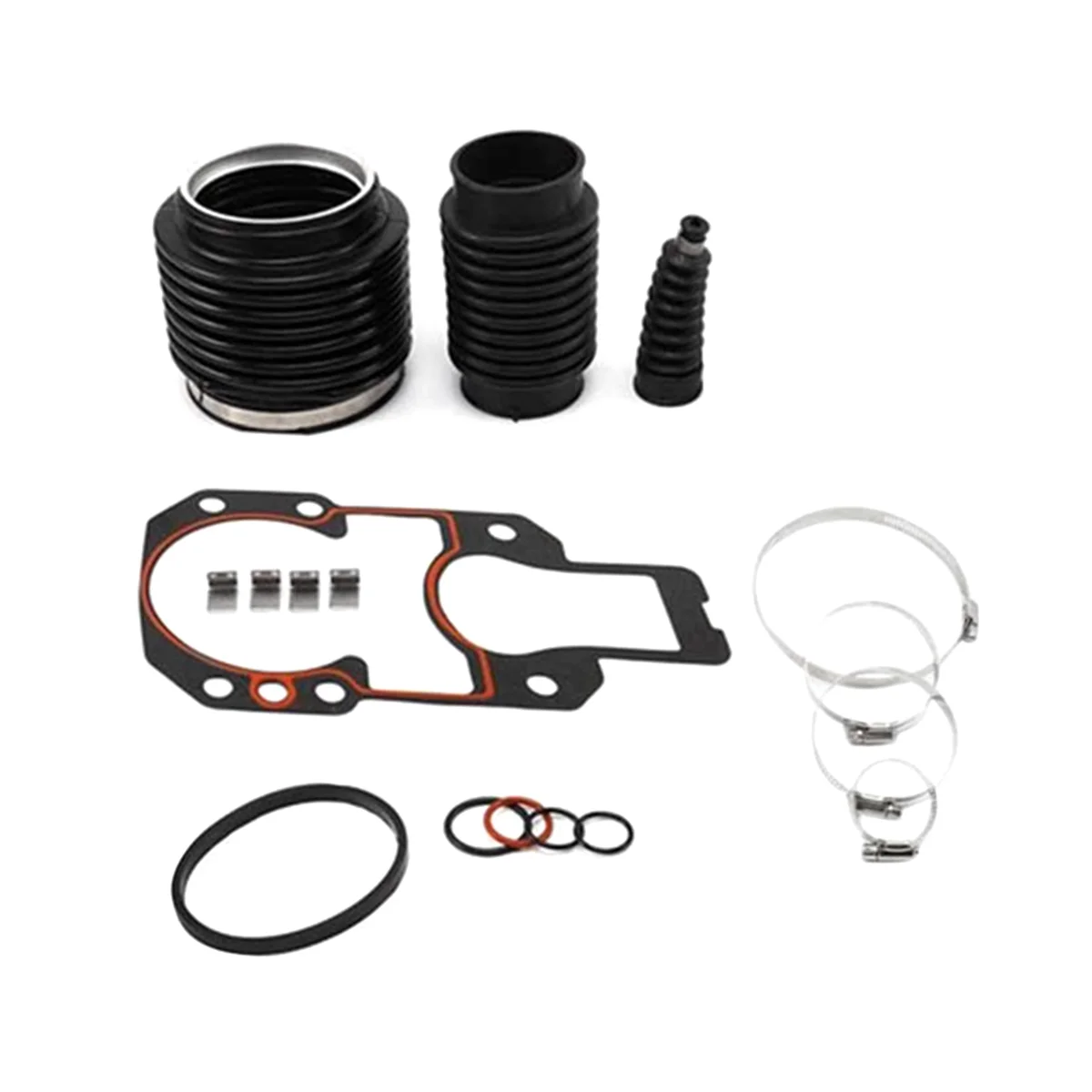 Exhaust Shift Cable Bellows Kit for Mercruiser Alpha One Gen 2 Drives W/ Gasket 18654A1 74639A2 816431A1 27-94996Q2
Exhaust Shift Cable Bellows Kit for Mercruiser Alpha One Gen 2 Drives W/ Gasket 18654A1 74639A2 816431A1 27-94996Q2