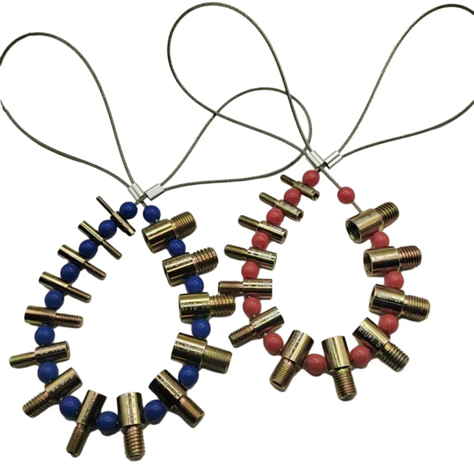 2PCS Bolt Size And Thread Gauge 26 Male Female Thread Gauges 12Inch 14 Metric Sizes Stainless Steel Measuring Tool Parts 
2PCS Bolt Size And Thread Gauge 26 Male Female Thread Gauges 12Inch 14 Metric Sizes Stainless Steel Measuring Tool Parts