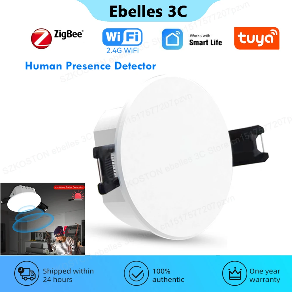 Датчик присутствия человека Tuya ZigBee, Wi-Fi Инфракрасный датчик движения, фотометрический детектор радара, 2 в 1, автоматизация умного жилого помещения
Датчик присутствия человека Tuya ZigBee, Wi-Fi Инфракрасный датчик движения, фотометрический детектор радара, 2 в 1, автоматизация умного жилого помещения