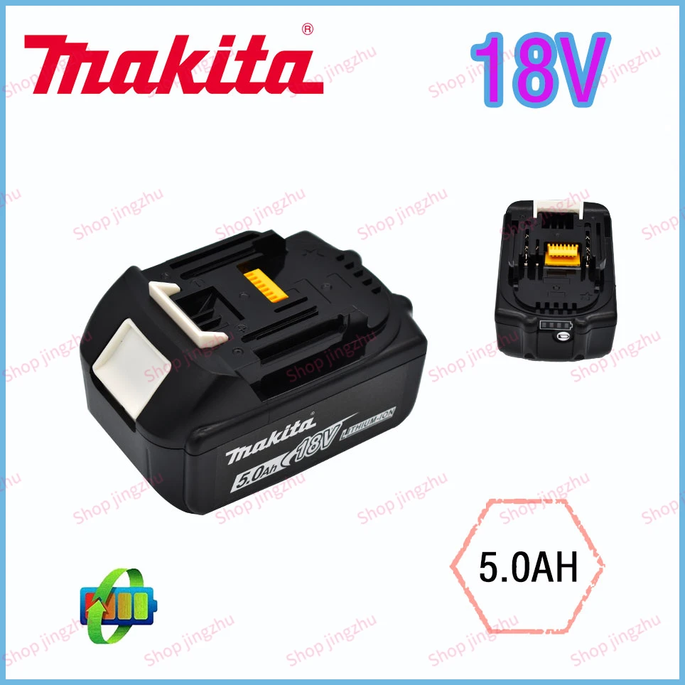 Original Makita 18V 5.0Ah, replaceable LED lithium-ion battery LXT BL1860B BL1860, rechargeable power tool battery
Original Makita 18V 5.0Ah, replaceable LED lithium-ion battery LXT BL1860B BL1860, rechargeable power tool battery