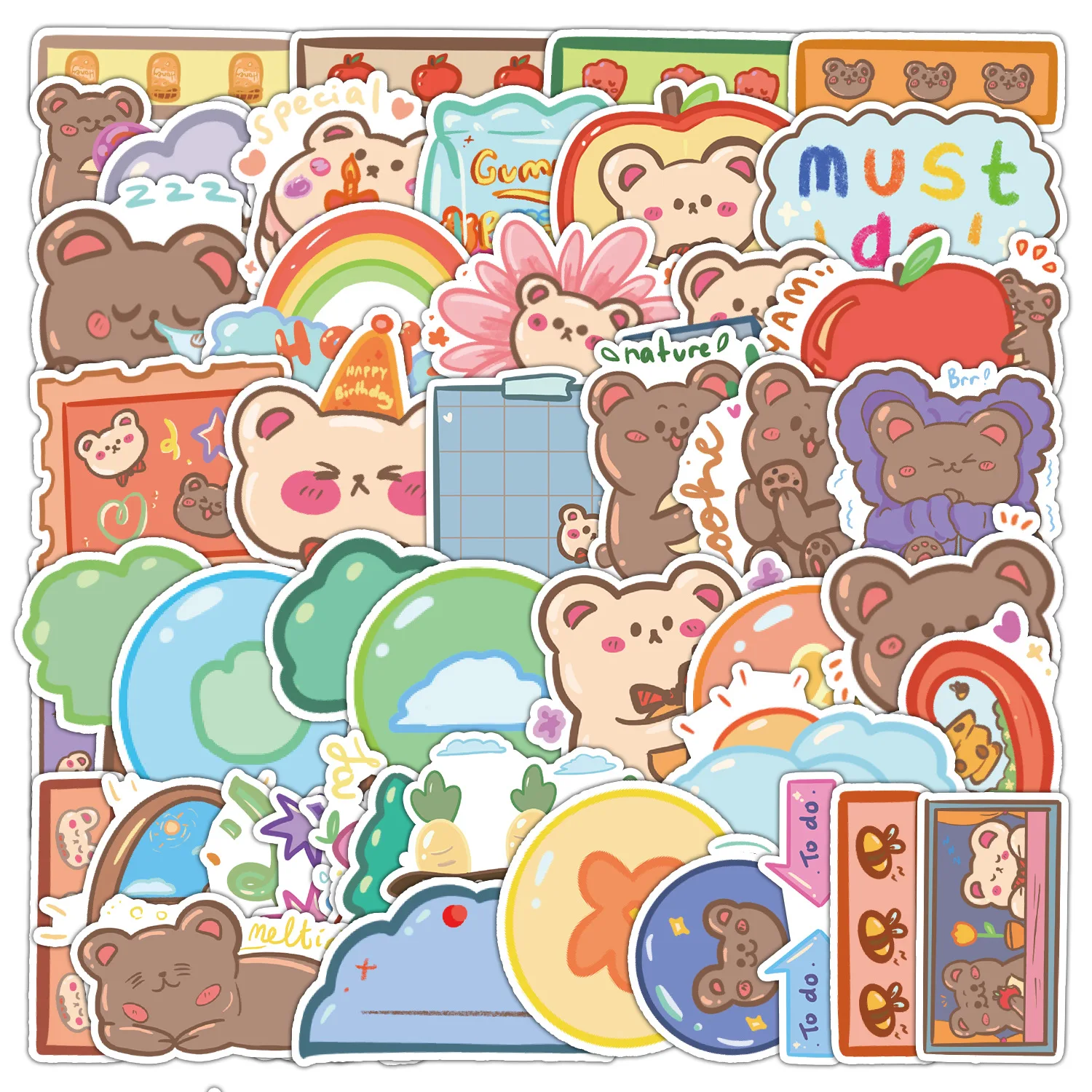 50Pcs Cartoon Brown Bear Stickers Waterproof Vinyl for Skateboard Laptop Luggage Notebook Water Bottle Phone Case Car Decals 
50Pcs Cartoon Brown Bear Stickers Waterproof Vinyl for Skateboard Laptop Luggage Notebook Water Bottle Phone Case Car Decals