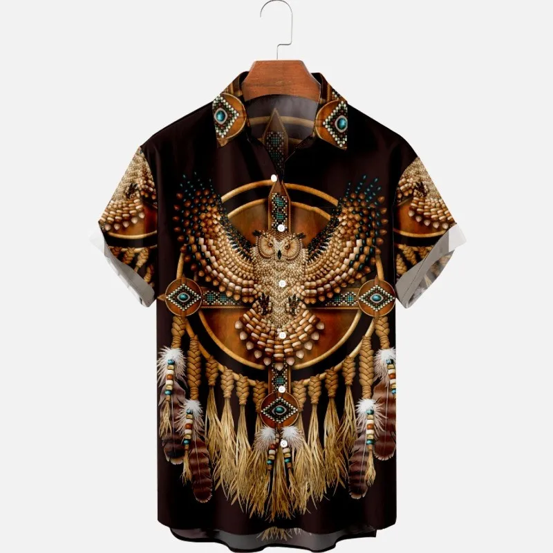 Men's fashion shirt single button comfortable casual shirt Hawaiian Indian 3D printed beach short sleeved shirt
Men's fashion shirt single button comfortable casual shirt Hawaiian Indian 3D printed beach short sleeved shirt