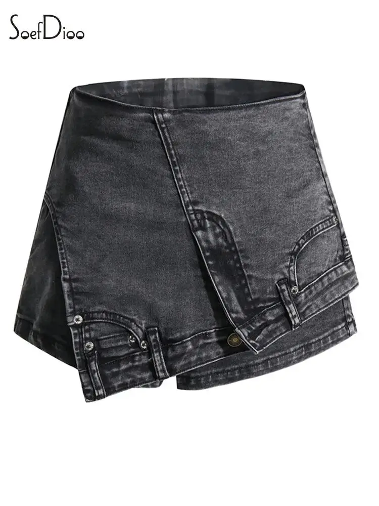 Soefdioo Casual Patchwork Irregular Denim Shorts Women Hipster Sexy High Waist Jeans Shorts Skirt 2023 Female Bottoms Streetwear
Soefdioo Casual Patchwork Irregular Denim Shorts Women Hipster Sexy High Waist Jeans Shorts Skirt 2023 Female Bottoms Streetwear