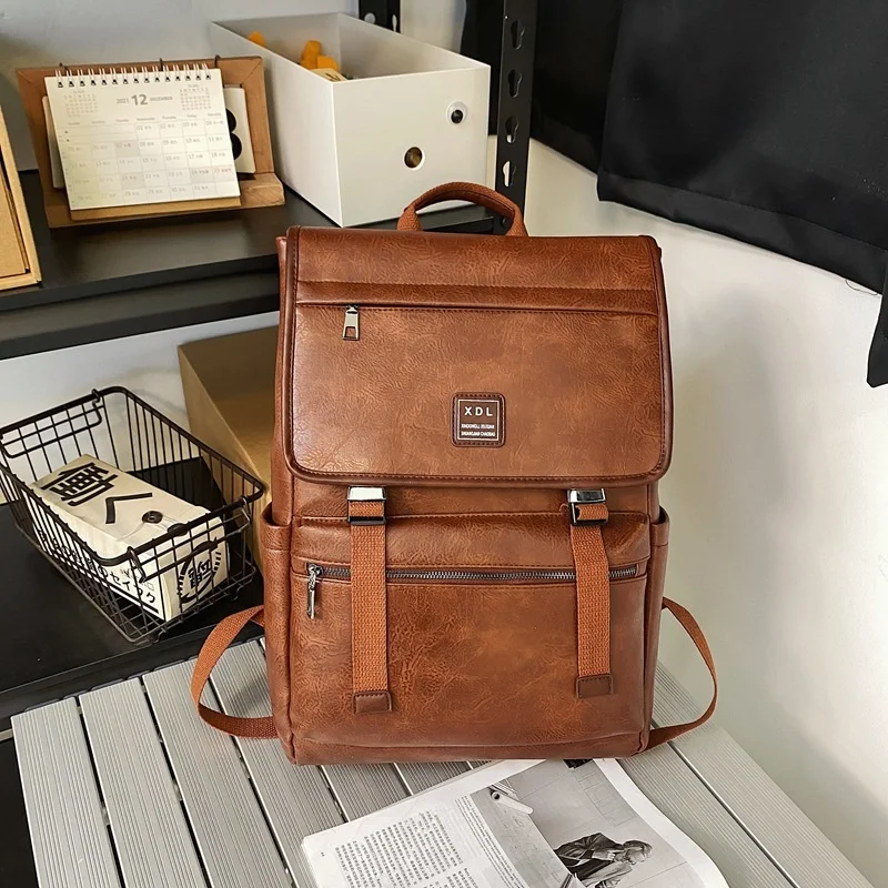 Vintage Korean Women Men Leather Backpack Casual Male Travel Backpack High Quality Laptop Backpack Student School Bags For Boys
Vintage Korean Women Men Leather Backpack Casual Male Travel Backpack High Quality Laptop Backpack Student School Bags For Boys