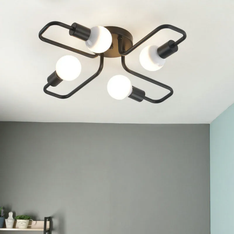 Nordic Black Iron Retro Vintage Elbow Multi-head LED Lamp Home Lighting Edison Bulb Hanging Metal Rod Kitchen E27 Ceiling Light
Nordic Black Iron Retro Vintage Elbow Multi-head LED Lamp Home Lighting Edison Bulb Hanging Metal Rod Kitchen E27 Ceiling Light