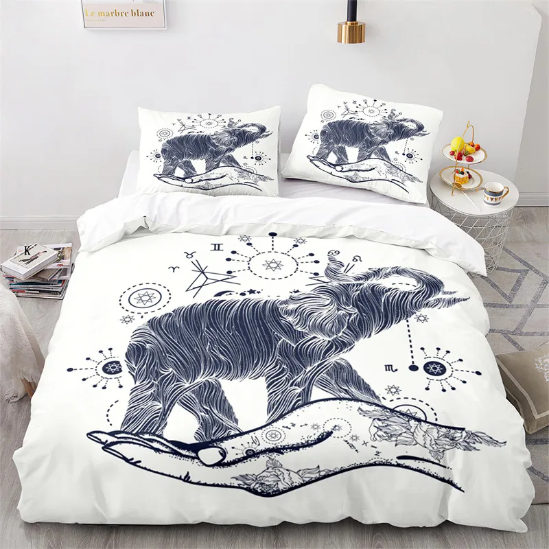 Chic Elephant Duvet Cover Bohemian Animals Bedding Set King Queen For Kids Boys Girls Microfiber Comforter Cover With Pillowcase
Chic Elephant Duvet Cover Bohemian Animals Bedding Set King Queen For Kids Boys Girls Microfiber Comforter Cover With Pillowcase