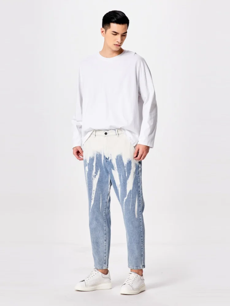 PINLI 2022 new gradient wash men’s jeans straight leg pants fashion pants B213316272 pants sweatpants men
PINLI 2022 new gradient wash men’s jeans straight leg pants fashion pants B213316272 pants sweatpants men