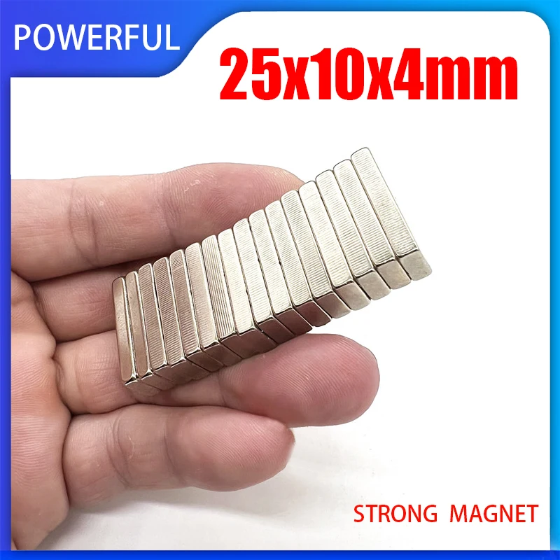 2~50PCS 25x10x4mm Neodymium Magnet 25mm x 10mm x 4mm N35 NdFeB Block Powerful Magnets Ultra Strong Permanent Magnet Disc
2~50PCS 25x10x4mm Neodymium Magnet 25mm x 10mm x 4mm N35 NdFeB Block Powerful Magnets Ultra Strong Permanent Magnet Disc