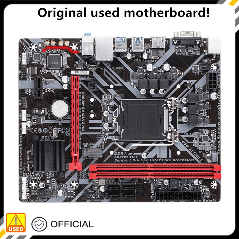 Для B360M GAMING HD оригинальная б/у Материнская плата Intel B360 32 Гб DDR4 LGA 1151 i7/i5/i3 USB3.0 SATA3
Для B360M GAMING HD оригинальная б/у Материнская плата Intel B360 32 Гб DDR4 LGA 1151 i7/i5/i3 USB3.0 SATA3
