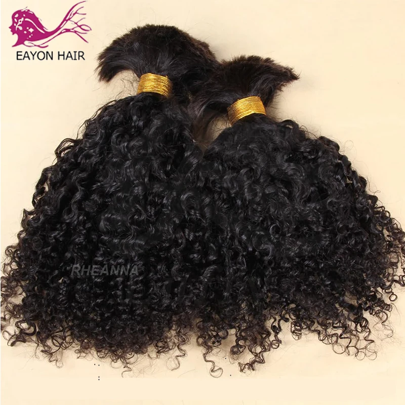 Kinky Curly Human Hair Bundles Extensions 100g Brazilian Curly Human Hair Bulk For Braiding No Weft Natural Color
Kinky Curly Human Hair Bundles Extensions 100g Brazilian Curly Human Hair Bulk For Braiding No Weft Natural Color