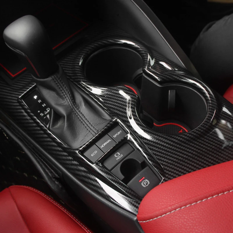 Car Center Console Shift Trim Panel For Toyota Camry 2018 Water Cup Shift Trim Frame Interior Modification Carbon Look Stickers 
Car Center Console Shift Trim Panel For Toyota Camry 2018 Water Cup Shift Trim Frame Interior Modification Carbon Look Stickers