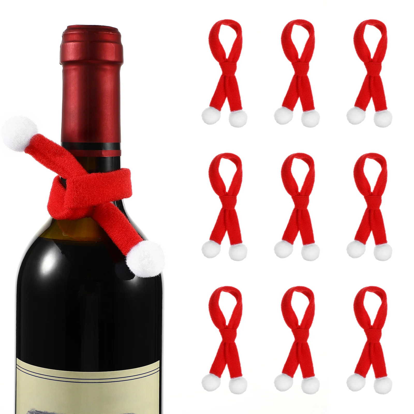 10pcs Christmas Scarf Red Knitted Scarves Small Diy Clothes for Little Cat And Bottle Xmas Party Gift Decoration
10pcs Christmas Scarf Red Knitted Scarves Small Diy Clothes for Little Cat And Bottle Xmas Party Gift Decoration