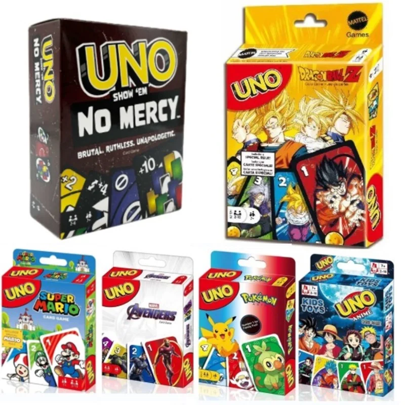 

Mattel Games UNO Dragon Ball Z Card Game for Family Night Featuring Tv Show Themed Graphics and a Special Rule for 2-10 Players