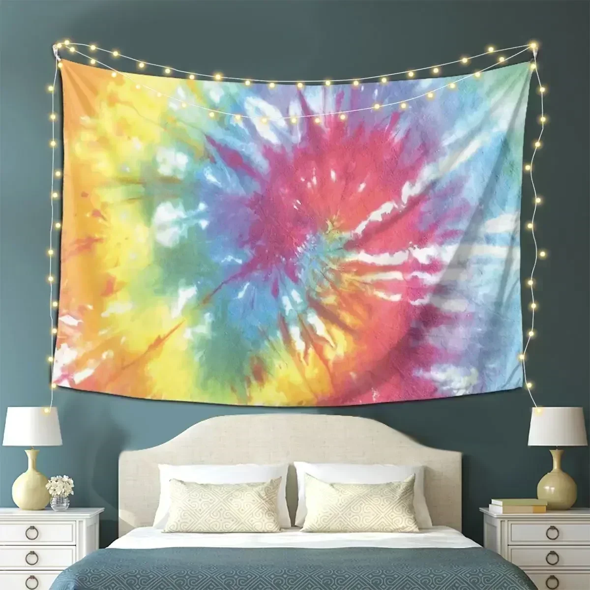 

Tie Dye Tapestry Decoration Art Aesthetic Tapestries for Living Room Bedroom Decor Home Funny Wall Cloth Wall Hanging