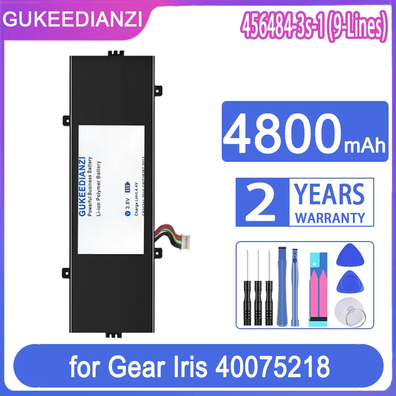 GUKEEDIANZI Replacement Battery 456484-3S-1 4800mAh for Gear Iris 40075218 Notebook Tablet
GUKEEDIANZI Replacement Battery 456484-3S-1 4800mAh for Gear Iris 40075218 Notebook Tablet