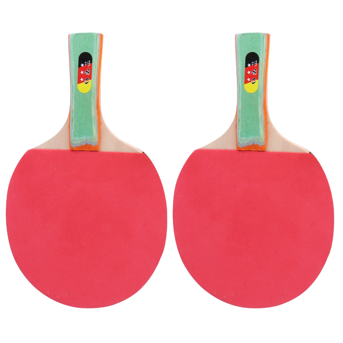 

Набор ракеток для настольного тенниса, комплект ракеток для настольного тенниса для взрослых и детей (2 горизонтальных и прямых ракетки + 3 мяча), 1 набор