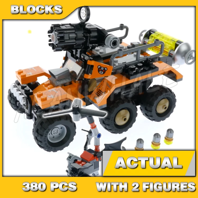 

380pcs Super Fighter Bane Toxic Truck Attack 6-wheel Battruck Batflyer 10737 Building Blocks Sets Compatible Kids Bricks