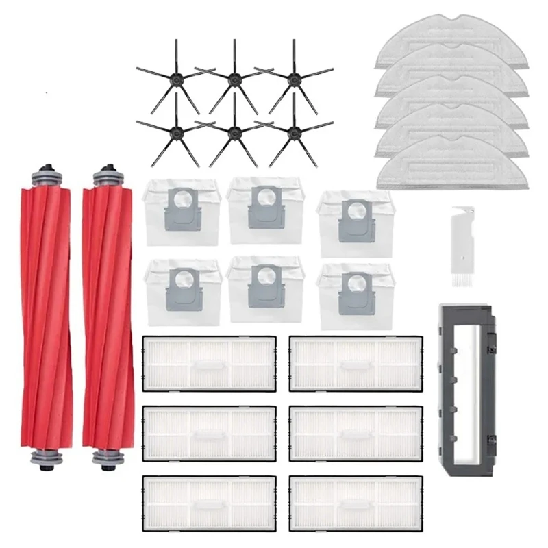 For Roborock S7 Maxv Ultra Accessories Main Side Brush Hepa Filter Mop Cloth Dust Bag Robot Vacuum Cleaner Parts Accessories Kit
For Roborock S7 Maxv Ultra Accessories Main Side Brush Hepa Filter Mop Cloth Dust Bag Robot Vacuum Cleaner Parts Accessories Kit