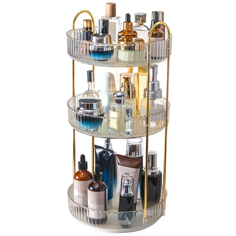 Rotating Organizer, Bathroom Spinning Holder Rack,Capacity Cosmetics Storage Box Vanity Shelf Countertop3 Tiers
Rotating Organizer, Bathroom Spinning Holder Rack,Capacity Cosmetics Storage Box Vanity Shelf Countertop3 Tiers