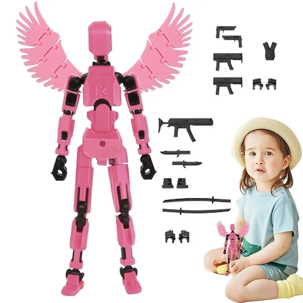 

Flexible T13 Action Figures Multi-Jointed Movable PLA 3D Printed Mannequin Toy Shapeshift Robot Robot Action Figure Kids Gift