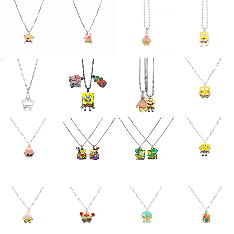 Cute Cartoon SpongeBob SquarePants Patrick Squidward Mr. Krabs Gary Sandy Couple Necklace Trend Birthday Gift Multiple Styles
Cute Cartoon SpongeBob SquarePants Patrick Squidward Mr. Krabs Gary Sandy Couple Necklace Trend Birthday Gift Multiple Styles