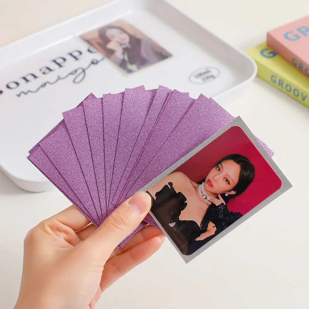 20pcs Korean Card Sleeves Flash Frosted Card Cover 3 Inch Film Idol Photocard Protector Photo Album Star Holder Fans Collection
20pcs Korean Card Sleeves Flash Frosted Card Cover 3 Inch Film Idol Photocard Protector Photo Album Star Holder Fans Collection