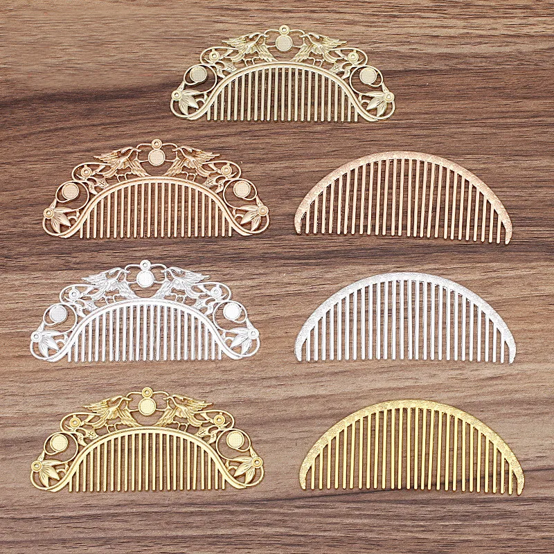 10 PCS Metal Alloy Hair Comb Base Retro Style Hair Comb DIY Handmade Jewelry Accessories
10 PCS Metal Alloy Hair Comb Base Retro Style Hair Comb DIY Handmade Jewelry Accessories