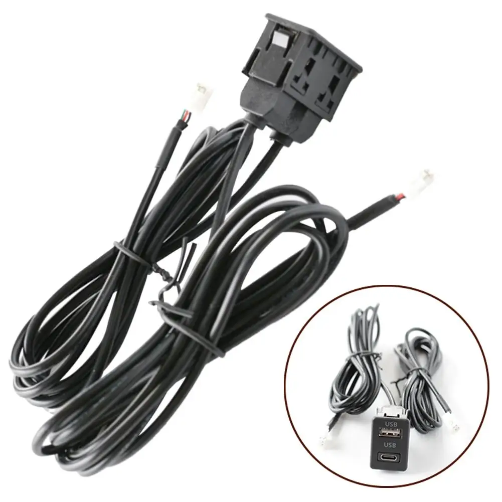Car Dash Mount USB+TYPE-C Port Panel Interface Extension 145cm Cable Adapter Flush Mount The Outlet To A Dashboard Or Other Surf
Car Dash Mount USB+TYPE-C Port Panel Interface Extension 145cm Cable Adapter Flush Mount The Outlet To A Dashboard Or Other Surf