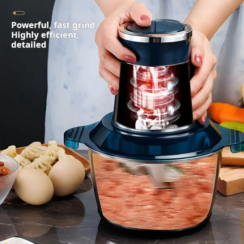 Electric meat grinder stainless steel mincer machine minced vegetables minced meat egg beater
Electric meat grinder stainless steel mincer machine minced vegetables minced meat egg beater