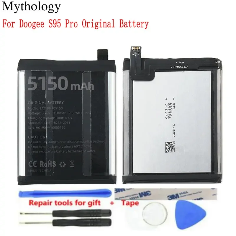 Battery for Doogee S95 Pro Original 5150mAh Replacement Batteries Rechargeable Li-Ion Batteria for Doogee S95 Phone Repair Tools
Battery for Doogee S95 Pro Original 5150mAh Replacement Batteries Rechargeable Li-Ion Batteria for Doogee S95 Phone Repair Tools