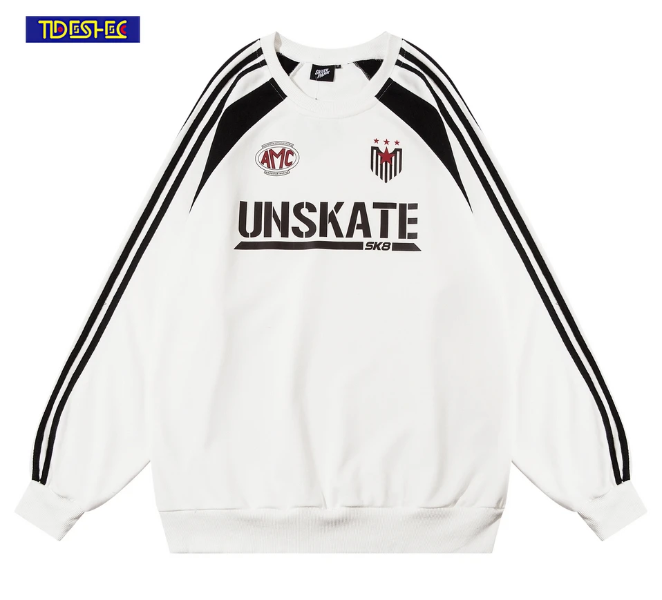 Men Autumn Winter Contrast Paneled Casual Streetwear Hot Stamping Printed Letter Pattern Sweatshirts Crew Neck Loose Long Sleeve
Men Autumn Winter Contrast Paneled Casual Streetwear Hot Stamping Printed Letter Pattern Sweatshirts Crew Neck Loose Long Sleeve