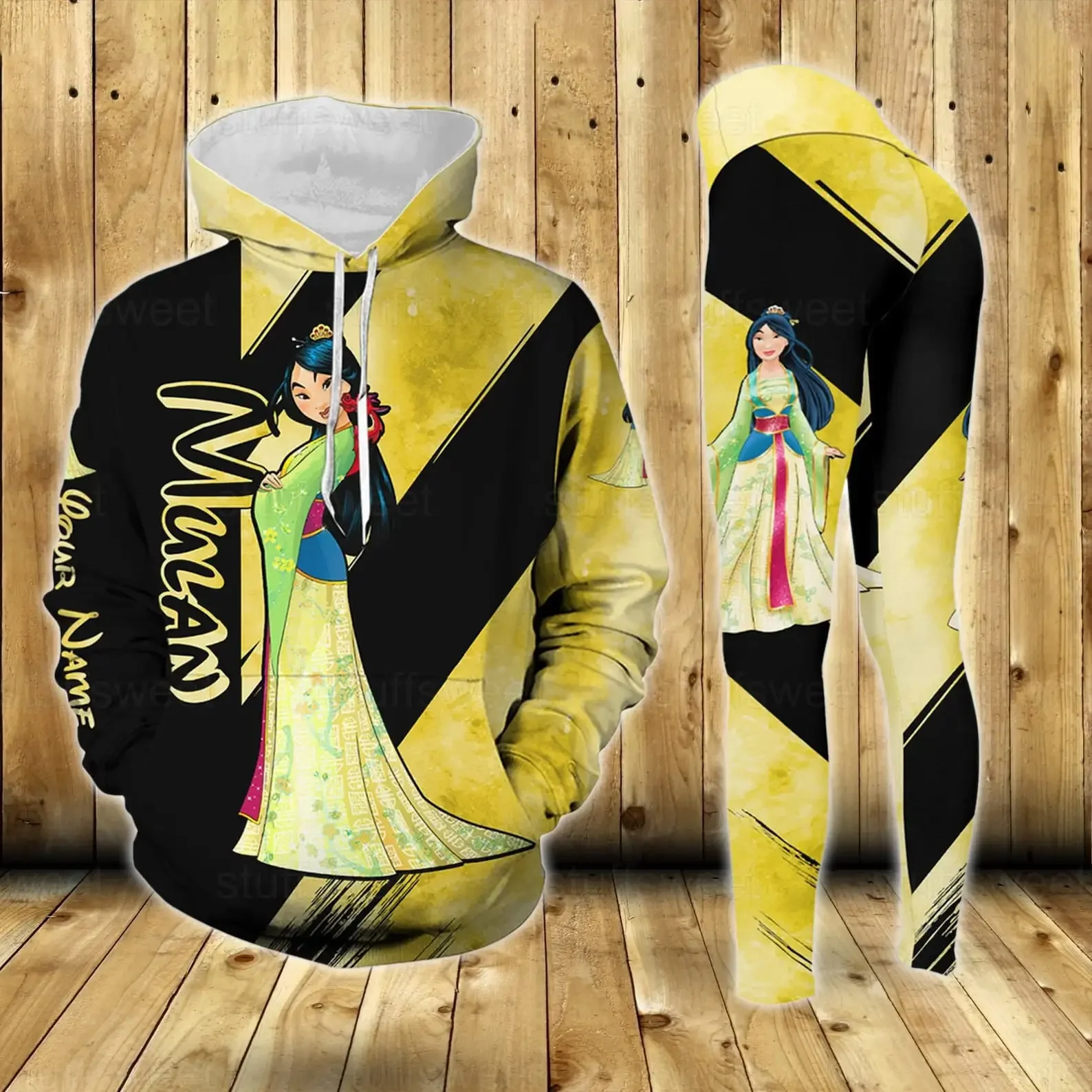 Personalized Disney Princess Mulan Hoodie Women's Hoodie Yoga Pants Set Disney Women's Yoga Leggings Hoodie Fashion Sports Suit
Personalized Disney Princess Mulan Hoodie Women's Hoodie Yoga Pants Set Disney Women's Yoga Leggings Hoodie Fashion Sports Suit
