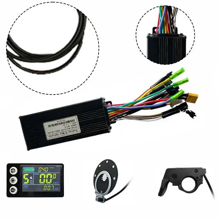 1set Ebike Controller Kits 36-48V 30A 750/1000W Sine Wave Controlle JN LCD-S866 Display For ElectricScooter Replacement Parts
1set Ebike Controller Kits 36-48V 30A 750/1000W Sine Wave Controlle JN LCD-S866 Display For ElectricScooter Replacement Parts