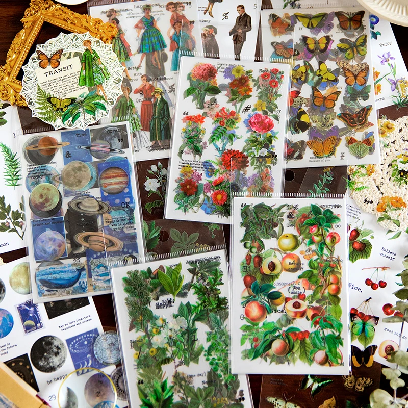 8 pcs Vintage Animals Plant Flowers Flat sticker Diy Hand Account Decorative Diary Album Scrapbooking material Craft Supplies
8 pcs Vintage Animals Plant Flowers Flat sticker Diy Hand Account Decorative Diary Album Scrapbooking material Craft Supplies