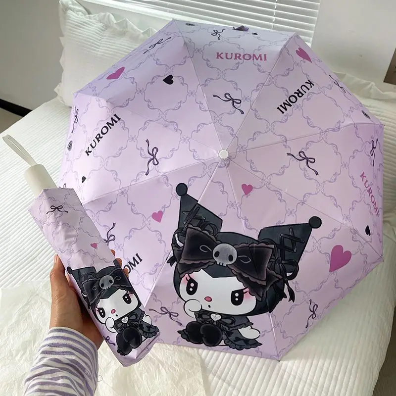 Новый Зонт Sanrio Kawaii Kuromi, безопасный автоматический зонт для взрослых с героями мультфильмов аниме, милый солнцезащитный аксессуар для девочек
Новый Зонт Sanrio Kawaii Kuromi, безопасный автоматический зонт для взрослых с героями мультфильмов аниме, милый солнцезащитный аксессуар для девочек