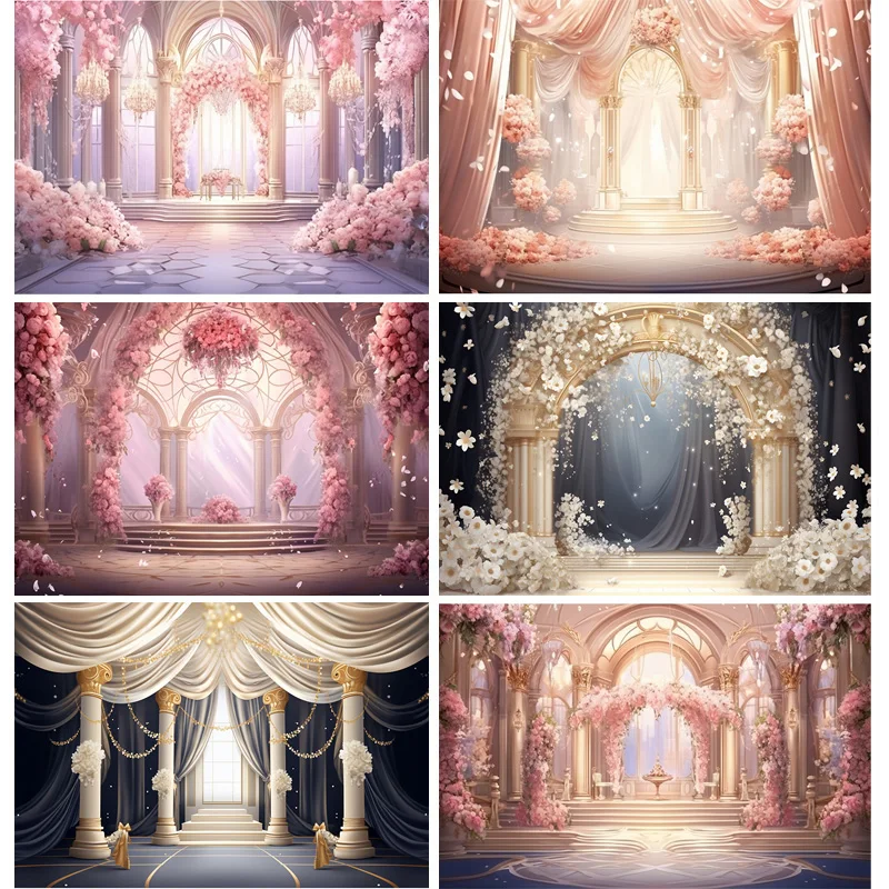 Bouquet Wedding Ceremony Stage Fantasy Photography Backdrop Props Anniversary Archway With Flowers Photo Studio Background HL-13
Bouquet Wedding Ceremony Stage Fantasy Photography Backdrop Props Anniversary Archway With Flowers Photo Studio Background HL-13