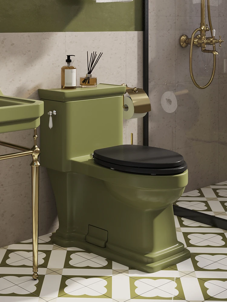 Grass Green Retro Toilet American Toilet Siphon Toilet Personality Creative and Classical Household Toilet
Grass Green Retro Toilet American Toilet Siphon Toilet Personality Creative and Classical Household Toilet