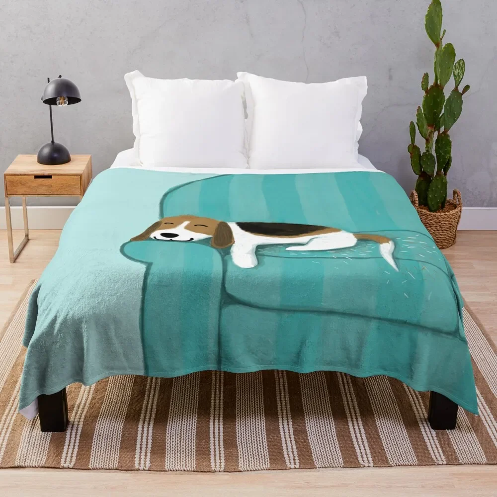 Happy Couch Dog | Cute Beagle Throw Blanket Multi-Purpose Fluffys Large Blankets For Baby Blankets 
Happy Couch Dog | Cute Beagle Throw Blanket Multi-Purpose Fluffys Large Blankets For Baby Blankets