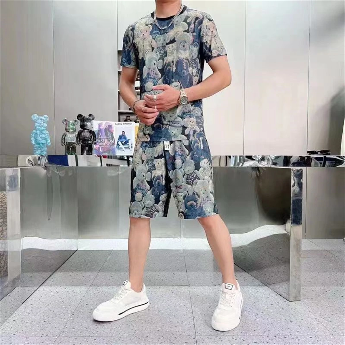 Summer Men's Sets T Shirt And Shorts T-Shirt For Men Fashion Digital Tow-Piece Casual Clothes T Shirt For Men T Shirt Set
Summer Men's Sets T Shirt And Shorts T-Shirt For Men Fashion Digital Tow-Piece Casual Clothes T Shirt For Men T Shirt Set